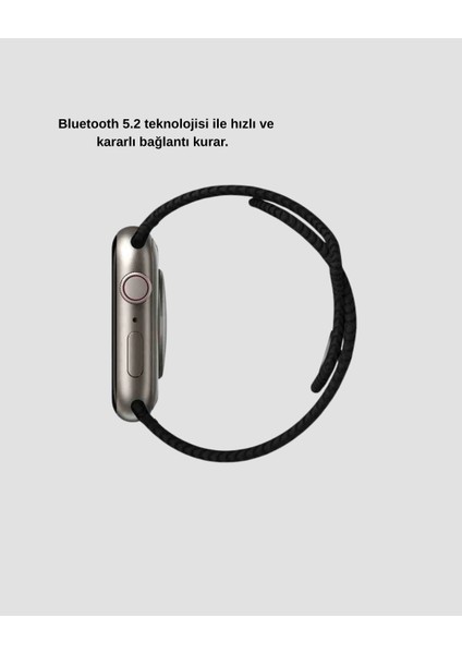 Buğz Akıllı Saat Kablosuz Şarjlı Bluetooth 5.2 Arama Bildirim Sesli Asistan 420 Mah fırsatları