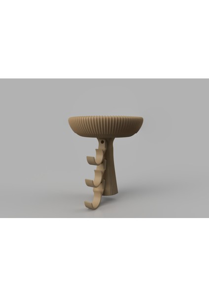 Mantar Duvar Anahtarlık Tutucu