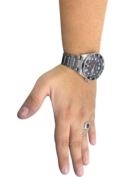 Mineli Yuvarlak Grek Desenli Achilles Retro Gümüş Erkek Yüzük fırsatları