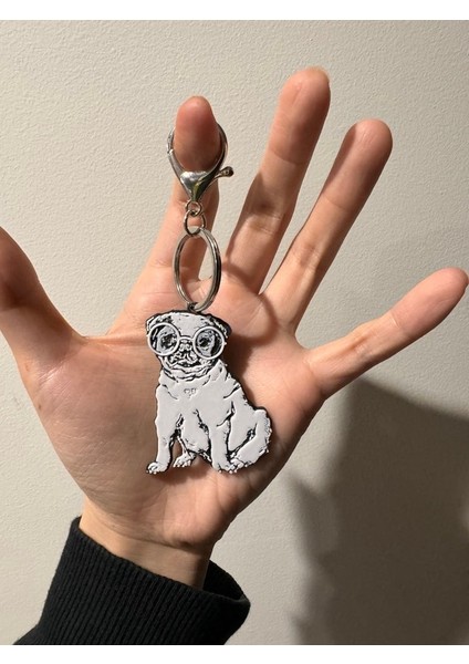 Pug Anahtarlık