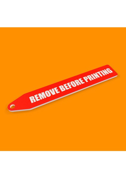 Uçuştan Önce Çıkarın - Prusa Xl Için Etiket Bayrak Anahtarlık Askısı Tutucu modelleri