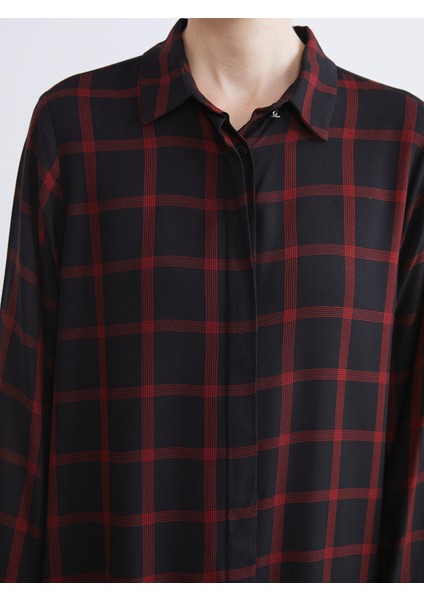 Yeni Sezon Ekose Kadın Gömlek Tunik modelleri