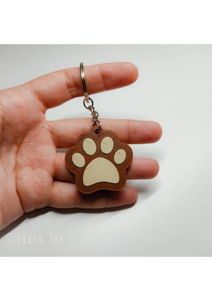 Pençe Baskılı Anahtarlık