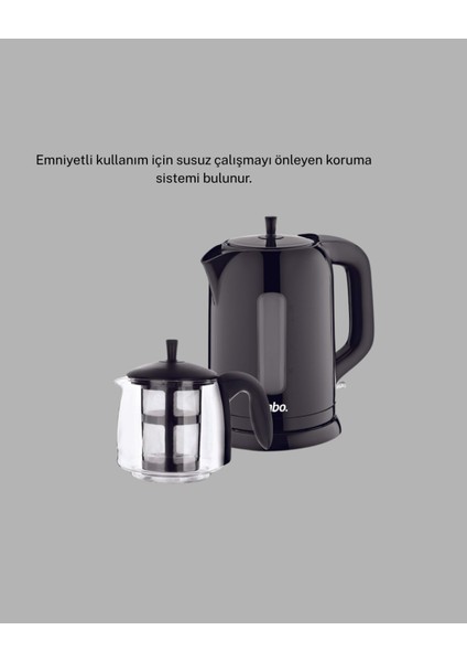 Sinbo Elektrikli Çay Makinesi 1.7 L Su Isıtıcı ve Cam Demlikli Güvenli Kullanım modelleri