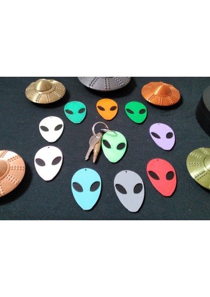 Uzaylı Yüz Anahtarlık