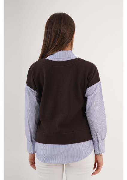 Gömlek Detay Kazak indirimleri