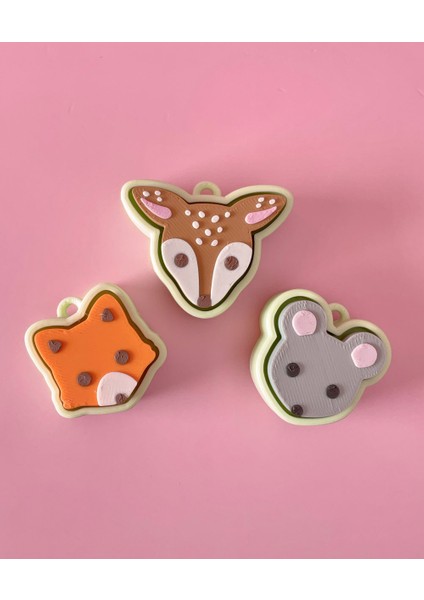 Orman Hayvanı Paketi 1 — Fidget Clicker Anahtarlıklar