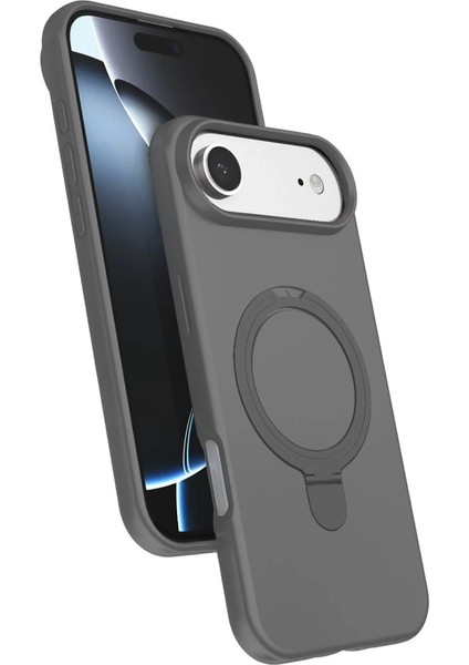 Apple Iphone 17 Air Regal Magsafe Standlı Kapak - Titan Gri