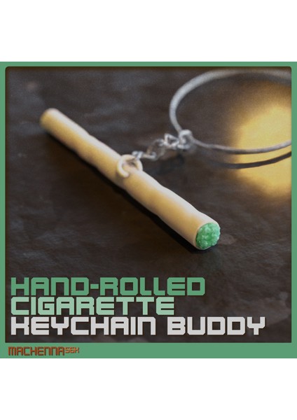 Elle Sarılmış Sigara Anahtarlığı