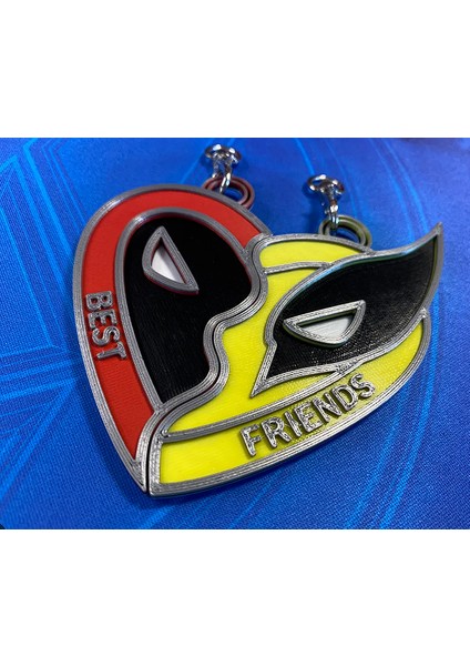 Deadpool ve Wolverine Kolye Anahtarlık Tutuculu ve Anahtarlıksız