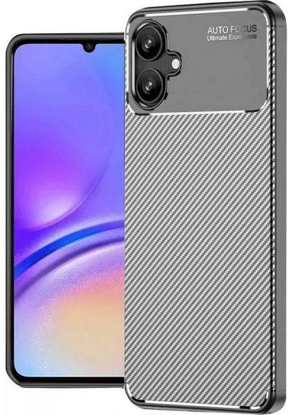 Samsung Galaxy A06 Kılıf Auto Focus Karbon Kapak - Gri fırsatları