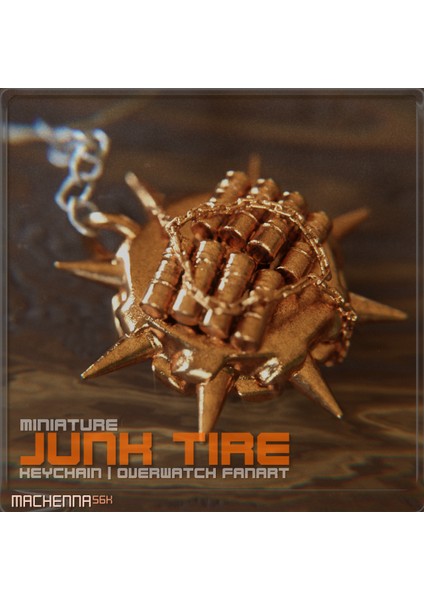 Mini Junkrat Lastik Anahtarlık | Overwatch Hayran Sanatı