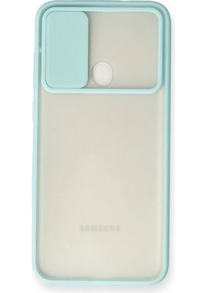 Samsung Galaxy A11 Kılıf Palm Buzlu Kamera Sürgülü Silikon - Turkuaz fiyatları