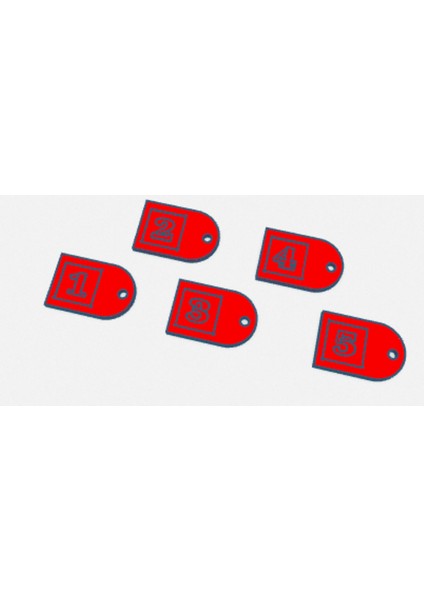 Numaralı Anahtarlıklar modelleri