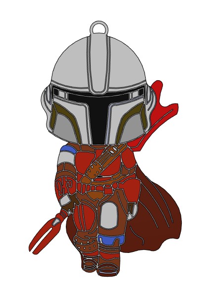 Mandaloryalı Anahtarlık