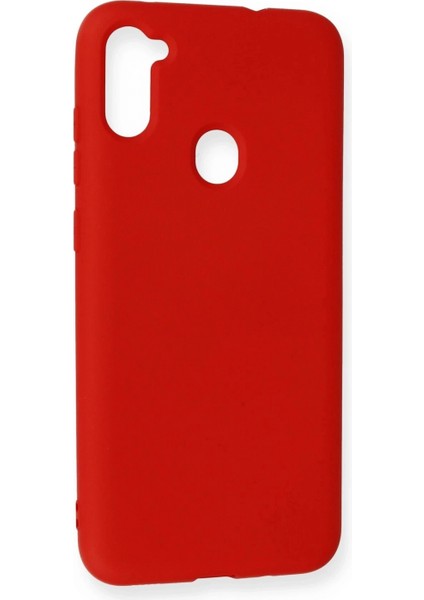 Samsung Galaxy A11 Kılıf Nano Içi Kadife Silikon - Kırmızı fiyatları