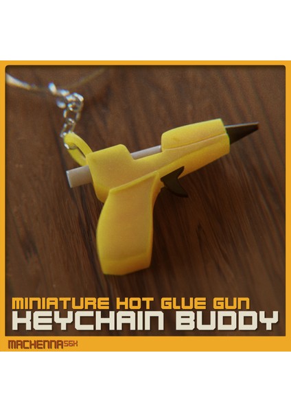 Sıcak Tutkal Tabancası Anahtarlık Buddy