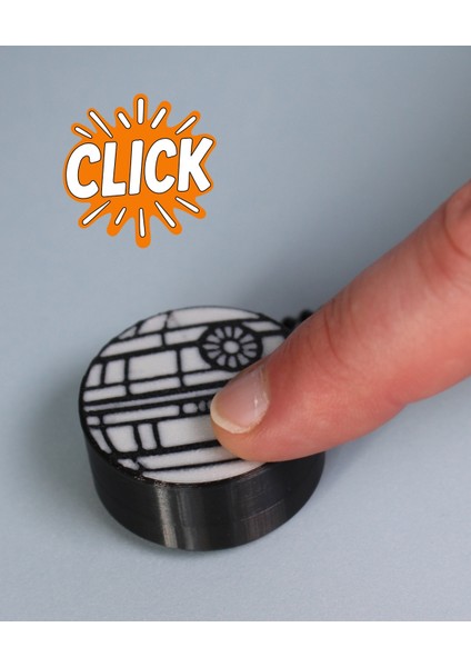 Star Fidget Clicker Anahtarlık – Küçük, Tıklanabilir, Güçlü