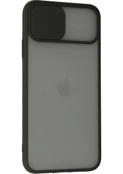 iPhone 11 Pro Kılıf Palm Buzlu Kamera Sürgülü Silikon - Siyah modelleri