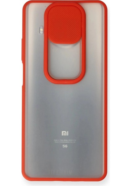 Xiaomi Mi 10T Lite Kılıf Palm Buzlu Kamera Sürgülü Silikon - Kırmızı fiyatları