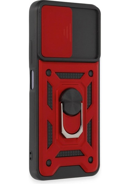 Xiaomi Redmi Note 12 5g Kılıf Pars Lens Yüzüklü Silikon - Kırmızı fiyatları