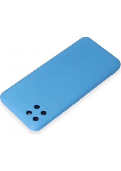 Realme C11 Kılıf Nano Içi Kadife Silikon - Mavi modelleri