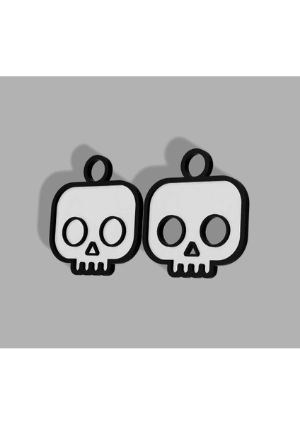 Cadılar Bayramı Kafatası Anahtarlık 2