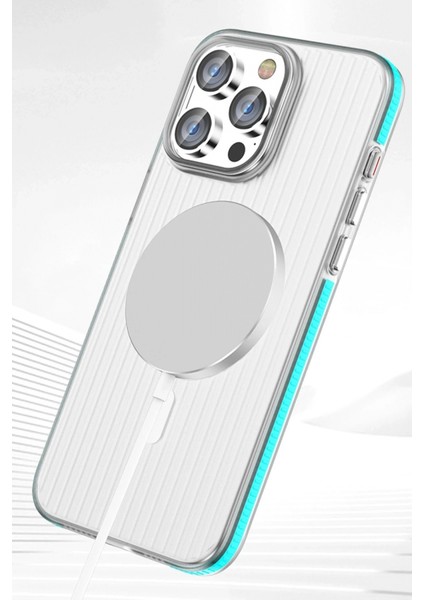 iPhone 15 Pro Max Line Magsafe Kapak - Gri indirimleri