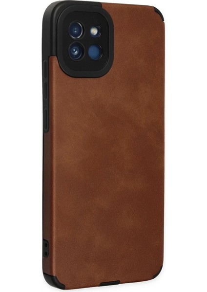 Samsung Galaxy A03 Kılıf Loop Deri Silikon - Kahverengi fiyatları