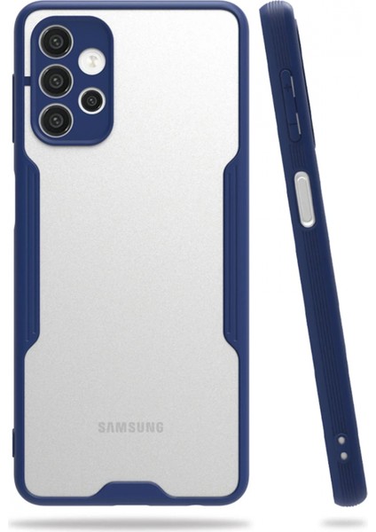 Samsung Galaxy A72 Kılıf Platin Silikon - Lacivert