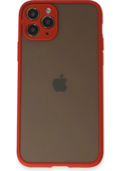 iPhone 11 Pro Kılıf Montreal Silikon Kapak - Kırmızı