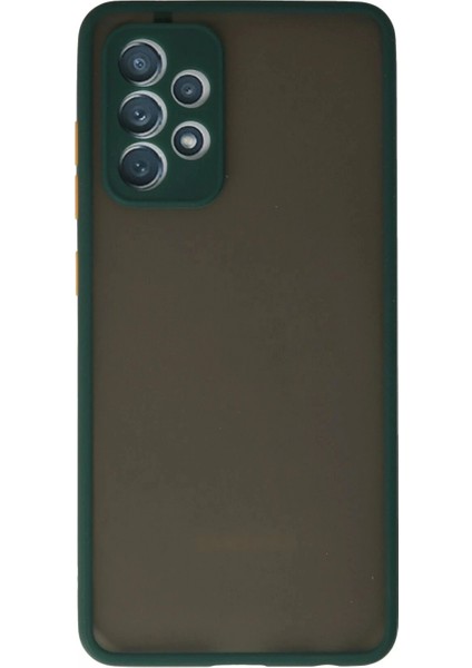 Samsung Galaxy A72 Kılıf Montreal Silikon Kapak - Koyu Yeşil