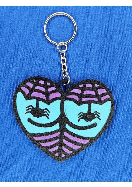 Kalp Popo Cadı Ganimet Cadılar Bayramı Anahtarlık modelleri