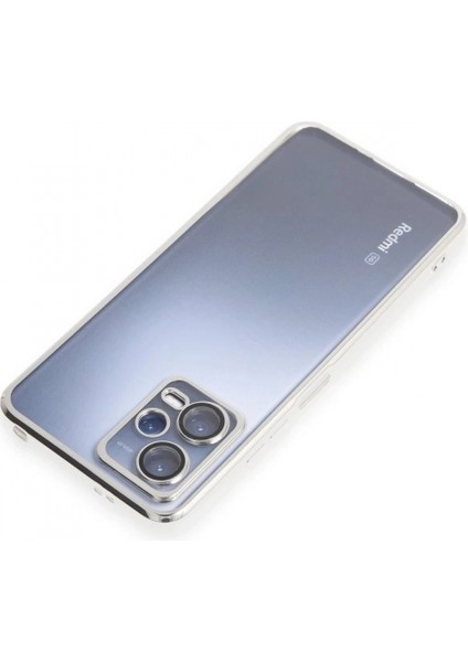 Xiaomi Redmi Note 12 5g Kılıf Lensli Silikon - Gümüş indirimleri