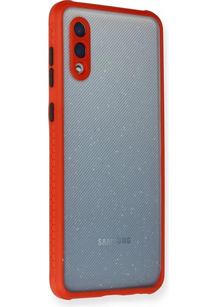 Samsung Galaxy A02 Kılıf Miami Şeffaf Silikon - Kırmızı fiyatları