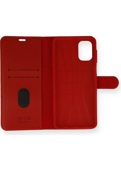 Samsung Galaxy M51 Trend S Plus Kapaklı Kılıf - Kırmızı