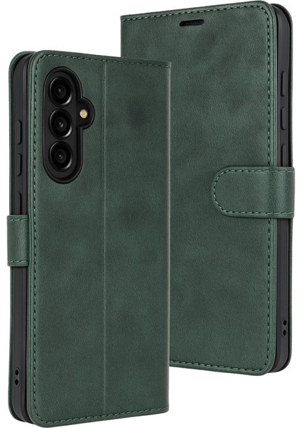 Samsung Galaxy A17 5g Trend S Plus Kapaklı Kılıf - Yeşil