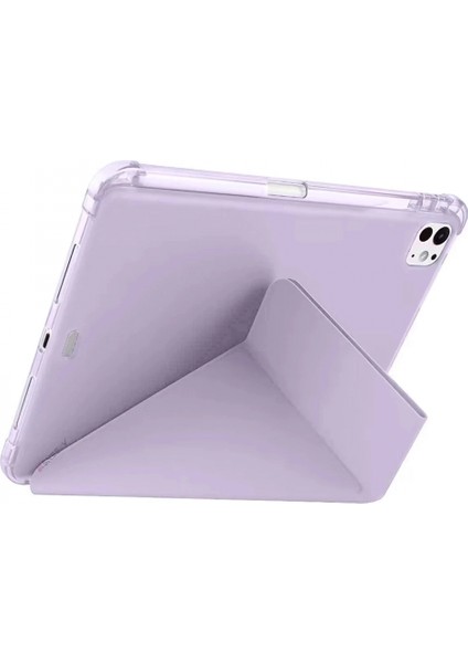 iPad Air 13 (2024) Kılıf Kalemlikli Mars Tablet Kılıfı - Açık Mor fiyatları