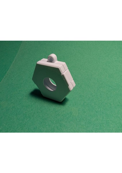 Anahtarlık/köpek Tasması Tutucusu Için Airtag Yerinde Baskı Sekizgen Tutucu