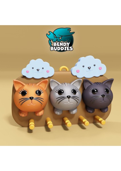 Anahtarlık Kitty Keeper / Kedi Anahtarlık Duvar / Sevimli Yavru Kedi Ev Dekorasyonu / Anahtar Eşyası Kancalar / Anahtarlık