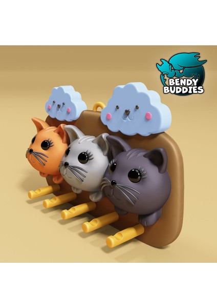 Anahtarlık Kitty Keeper / Kedi Anahtarlık Duvar / Sevimli Yavru Kedi Ev Dekorasyonu / Anahtar Eşyası Kancalar / Anahtarlık fiyatları