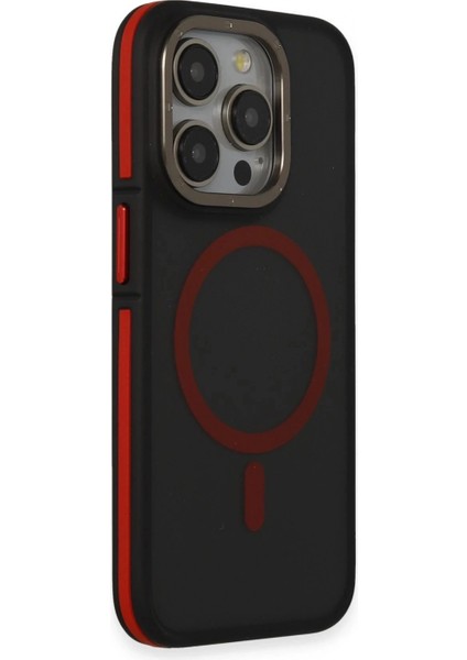 iPhone 14 Pro Max Kılıf Rocky Magsafe Kapak - Siyah-Kırmızı fiyatları