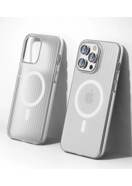 iPhone 14 Pro Max Line Magsafe Kapak - Beyaz fiyatları