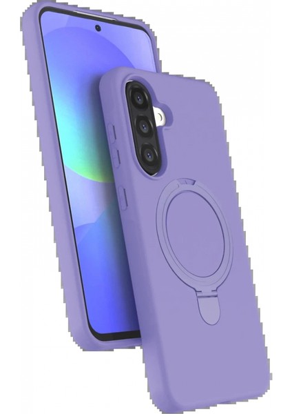 Samsung Galaxy A26 Regal Magsafe Standlı Kapak - Lila