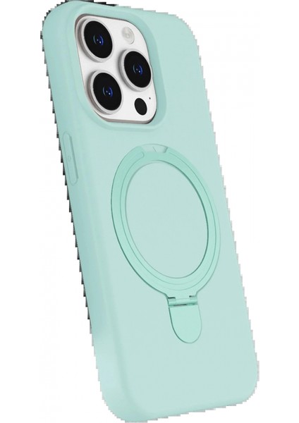 Apple iPhone 15 Pro Max Regal Magsafe Standlı Kapak - Su Yeşili fiyatları