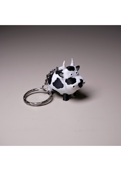 Minik Inek Anahtarlık Çift Renkli 3mf