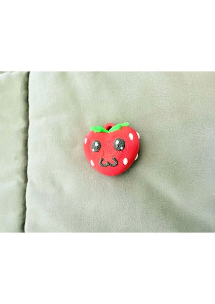 Kawaii Çilek Kalp Anahtarlık Sevgililer Günü indirimleri