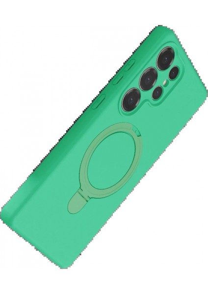 Samsung Galaxy S25 Ultra Regal Magsafe Standlı Kapak - Yeşil modelleri