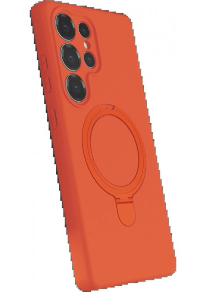 Samsung Galaxy S25 Ultra Regal Magsafe Standlı Kapak - Turuncu fiyatları