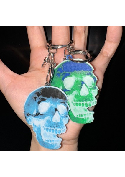 Parlayan Kafatası Anahtarlık